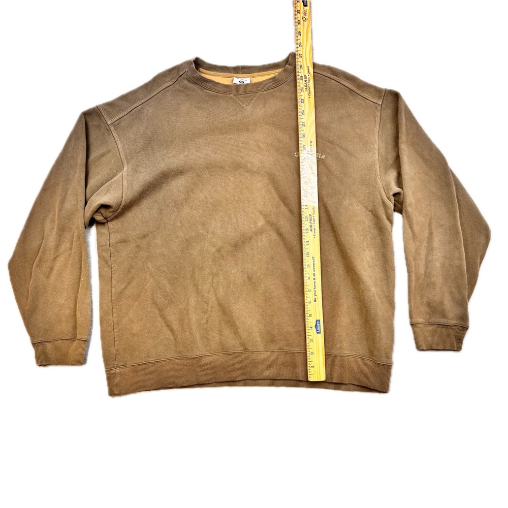 Columbia Mens XXL Crewneck Sweatshirt Olive Brown Embroidered Logo Pullover - Picture 2 of 11
